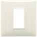 Placca Beige Plana 1, 2, 3, 4, 7 Posti Moduli Tecnopolimero - Beige 1 Posto Tecnopolimero - Plastica Placche - Foto miniatura 1
