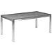 Set Di Tavolo E 6 Sedie Da Giardino In Acciaio, Granito E Fibra Tessile Beige - Piano Singolo- Grigio Lucido - 180cm - Grosseto - Foto miniatura 23