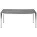 Set Di Tavolo E 6 Sedie Da Giardino In Acciaio, Granito E Fibra Tessile Beige - Piano Singolo- Grigio Lucido - 180cm - Grosseto - Foto miniatura 26