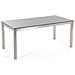 Set Di Tavolo E 6 Sedie Da Giardino In Acciaio, Granito E Fibra Tessile Beige - Piano Singolo- Grigio Lucido - 180cm - Grosseto - Foto miniatura 12