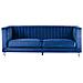 Divano 3 Posti In Tessuto Vellutato Blu Arvika - Foto miniatura 22