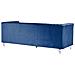 Divano 3 Posti In Tessuto Vellutato Blu Arvika - Foto miniatura 28