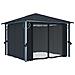 Gazebo Con Tenda 300 X 300 Cm Antracite - Foto miniatura 8