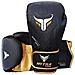 Mytra Tribal Fusion Potere Di Boxe Guanti Di Pelle Sintetica Sl3 Black Gold 16 Oz - Foto miniatura 3
