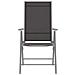 Sedie da Giardino Pieghevoli 6 pz in Textilene Nere - Foto miniatura 4