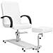 Poltrona Massaggio E Poggiapiedi Bianca 127x60x98 Cm Similpelle - Foto miniatura 1