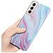 Custodia Compatibile Con Samsung Galaxy S21 5g In Marmo Rosa Bianco No. 15 - Coperchio Protettivo In Silicone Tpu Con Motivo A Mosaico - Foto miniatura 5