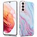 Custodia Compatibile Con Samsung Galaxy S21 5g In Marmo Rosa Bianco No. 15 - Coperchio Protettivo In Silicone Tpu Con Motivo A Mosaico - Foto miniatura 6