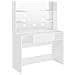 Toeletta Con Luci Led 100x40x135 Cm In Mdf Bianca - Foto miniatura 2