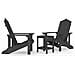 Sedie Da Giardino Con Tavolo Adirondack In Hdpe Antracite - Foto miniatura 2
