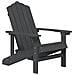 Sedie Da Giardino Con Tavolo Adirondack In Hdpe Antracite - Foto miniatura 3