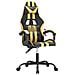Sedia Da Gaming Nera E Oro In Similpelle - Foto miniatura 2