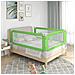 Sponda Letto di Sicurezza per Bambini Verde 160x25cm in Tessuto - Foto miniatura 1