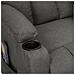 Poltrona Massaggiante Elettrica Grigio Scuro in Tessuto - Foto miniatura 5