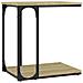 Tavolino Rovere Sonoma 50x35x52 Cm In Legno Multistrato - Foto miniatura 2