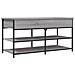 Panca Porta Scarpe Grigio Sonoma 100x42,5x50 Legno Multistrato - Foto miniatura 2