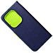 Custodia A Libro Book Cover Case Per Xiaomi Redmi Note 13 Pro 4g Navy-lime - Foto miniatura 3