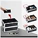 Trolley Makeup 4in1 Valigetta Nero Trucco Estetista Beauty Case Ruote Staccabili - Foto miniatura 3