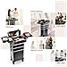 Trolley Makeup 4in1 Valigetta Nero Trucco Estetista Beauty Case Ruote Staccabili - Foto miniatura 4