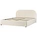 Letto Contenitore Bouclé Quillien 160 X 200 Cm Beige Chiaro - Foto miniatura 3