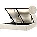 Letto Contenitore Bouclé Quillien 160 X 200 Cm Beige Chiaro - Foto miniatura 9