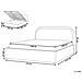 Letto Contenitore Bouclé Quillien 160 X 200 Cm Beige Chiaro - Foto miniatura 15