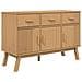 Credenza Olden Marrone 114x43x73,5 Cm In Legno Massello Di Pino - Foto miniatura 1