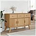 Credenza Olden Marrone 114x43x73,5 Cm In Legno Massello Di Pino - Foto miniatura 2