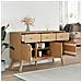 Credenza Olden Marrone 114x43x73,5 Cm In Legno Massello Di Pino - Foto miniatura 3