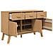Credenza Olden Marrone 114x43x73,5 Cm In Legno Massello Di Pino - Foto miniatura 6