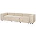 Divano Modulare 3 Posti Ardal Tessuto Beige - Foto miniatura 3