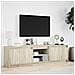 Mobile Porta TV con LED Rovere Sonoma 180x34x50cm in Truciolato - Foto miniatura 6