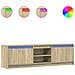Mobile Porta TV con LED Rovere Sonoma 180x34x50cm in Truciolato - Foto miniatura 1