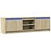 Mobile Porta TV con LED Rovere Sonoma 180x34x50cm in Truciolato - Foto miniatura 7
