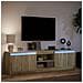 Mobile Porta TV con LED Rovere Sonoma 180x34x50cm in Truciolato - Foto miniatura 8