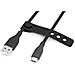 Cavo di collegamento USB-C in silicone, 1 m, nero - Foto miniatura 6