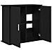 Supporto per Acquario 81x36x73 cm Legno Multistrato Rovere Nero - Foto miniatura 2
