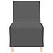 Divano Sedia Grigio Scuro 55 cm Tessuto di Velluto a Coste - Foto miniatura 5
