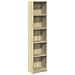 Libreria Rovere Sonoma 40x24x176 Cm In Legno Multistrato - Foto miniatura 2