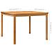 Tavolo Da Pranzo Per Giardino 110x110x77 Cm In Massello Di Teak - Foto miniatura 5