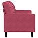Lusso Casadino -  Divano A 2 Posti Rosso Vino 120 Cm In Velluto - Foto miniatura 4