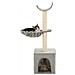 Lusso Casadino -  Albero Per Gatti Con Tiragraffi In Sisal 105 Cm Grigio - Foto miniatura 1