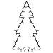 Luci di Natale Albero di Natale Silhouette 80 LED Bianco Caldo - Foto miniatura 3