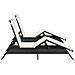 Lettini Prendisole con Cuscini 2 pz Neri in Polyrattan - Foto miniatura 6