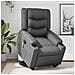 Poltrona Alzapersona Elettrica Reclinabile Grigio in Similpelle - Foto miniatura 2