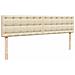 Struttura Letto Pouf con Materasso Crema 160x200 cm in Tessuto - Foto miniatura 9