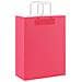 Sacchetti di Carta 250 pz con Manici Rosa 26x12x35 cm - Foto miniatura 7