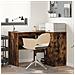 Scrivania ad Angolo Rovere Affumicato 102x88x75 cm Legno ingegnerizzato - Foto miniatura 2