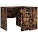 Scrivania ad Angolo Rovere Affumicato 102x88x75 cm Legno ingegnerizzato - Foto miniatura 6