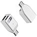 Adattatore Audio Da Lightning Femmina + Usb-c Femmina A Usb-c Maschio: Ascolta, Chiama E Ricarica White - Foto miniatura 1